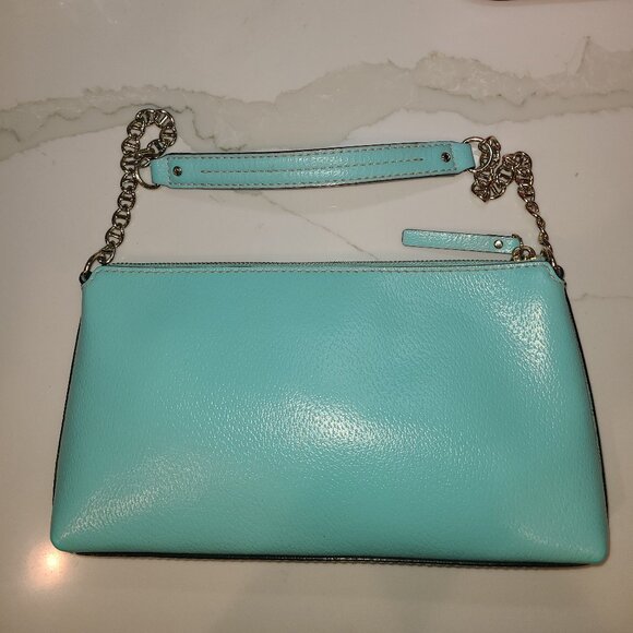 Kate Spade Wellesley Byrd Robinsegg Light Blue Pebbled Leather Handbag Purse EUC - Picture 3 of 9